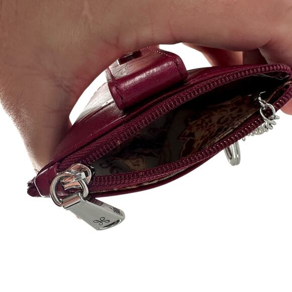 Hobo International Red Keychain ID Mini Wallet - Picture 4 of 4